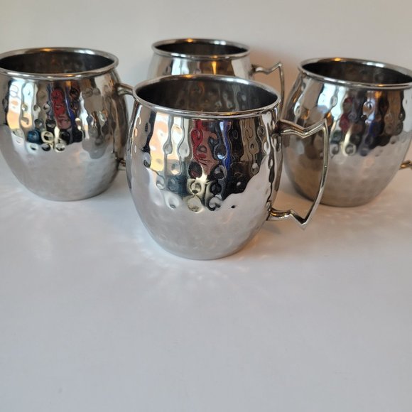Moscow Mule Mugs Set of Four Silver, Never Used, NWOT - Picture 5 of 9